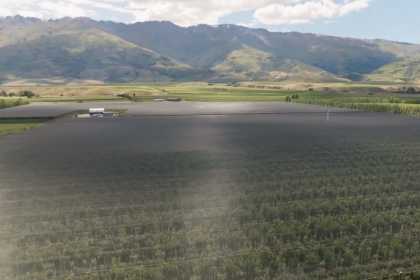 Zero-fossil fuels orchard features on Country Calendar image